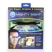 Cargar imagen en el visor de la galería, Gafas con Aumento LED Mighty Sight - Aumento del 160% para una Visión Clara y Iluminada
