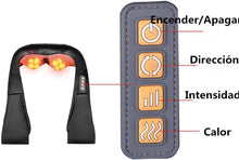 Cargar imagen en el visor de la galería, Masajeador Cervical 3D con Calor Infrarrojo – Alivio del Dolor y Relajación en Casa o Coche
