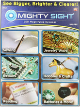 Cargar imagen en el visor de la galería, Gafas con Aumento LED Mighty Sight - Aumento del 160% para una Visión Clara y Iluminada
