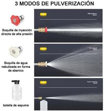 Cargar imagen en el visor de la galería, Pistola de Lavado de Alta Presión Inalámbrica – Hidrolimpiadora Portátil 300W con Batería 10000mAh y Boquillas Ajustables
