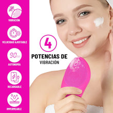 Cargar imagen en el visor de la galería, Cepillo Limpiador Facial Eléctrico - Masajeador Exfoliante de Silicona Recargable para Belleza y Cuidado de la Piel
