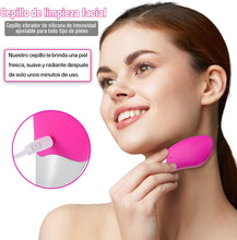 Cargar imagen en el visor de la galería, Cepillo Limpiador Facial Eléctrico - Masajeador Exfoliante de Silicona Recargable para Belleza y Cuidado de la Piel
