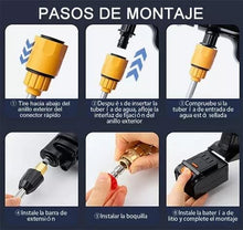 Cargar imagen en el visor de la galería, Pistola de Lavado de Alta Presión Inalámbrica – Hidrolimpiadora Portátil 300W con Batería 10000mAh y Boquillas Ajustables
