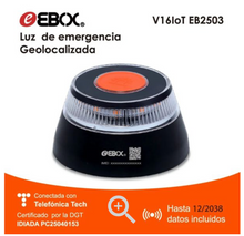 Cargar imagen en el visor de la galería, EBOX Luz Emergencia V16 Homologada DGT con Geolocalización – Baliza Conectada DGT 3.0
