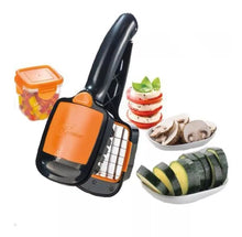 Cargar imagen en el visor de la galería, Cortador de Verduras 5 en 1 – ¡El Utensilio Definitivo para Cortar Frutas y Verduras!
