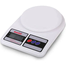 Cargar imagen en el visor de la galería, Báscula de Cocina Digital LCD Basic Home - 7 kg, Color Blanco
