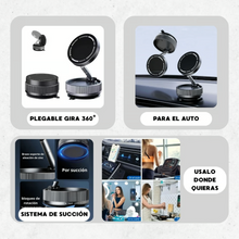 Cargar imagen en el visor de la galería, Soporte Magnético para Teléfono con Ventosa al Vacío – Diseño Compacto y Estable para Coche
