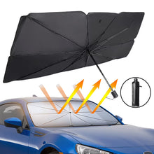 Cargar imagen en el visor de la galería, Parasol de Coche Plegable Tipo Paraguas – Anti-UV, Protección Solar y Reducción de Calor
