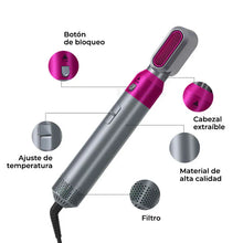 Cargar imagen en el visor de la galería, Revolution Hair 5 en 1: Cepillo y Secador Multifunción para un Peinado Profesional en Casa
